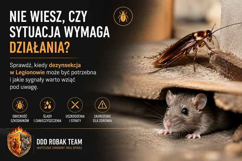 Czy potrzebna dezynsekcja Legionowo