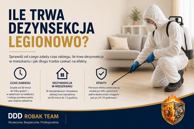 Ile trwa dezynsekcja Legionowo