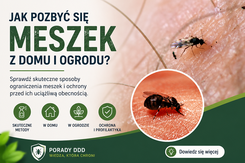 Jak pozbyć się meszek