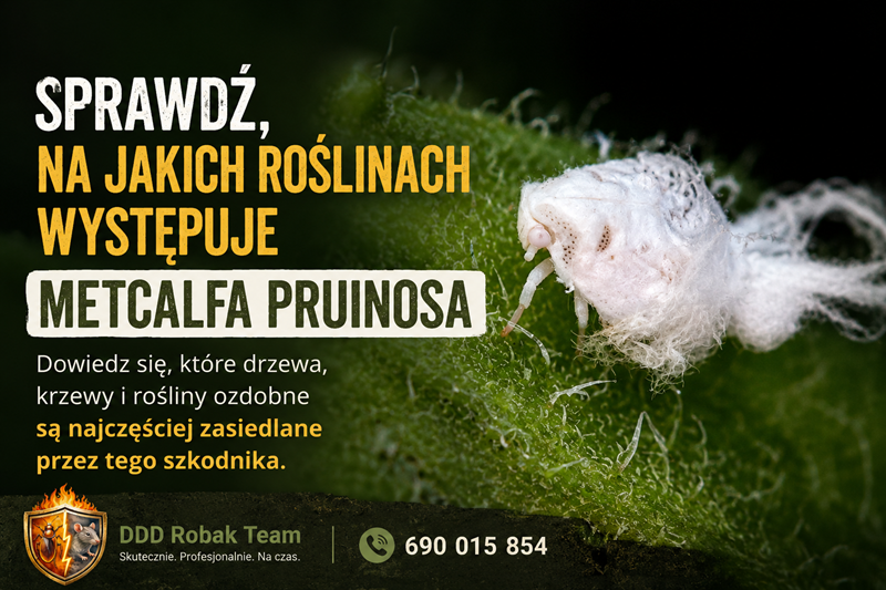 Metcalfa pruinosa rosliny