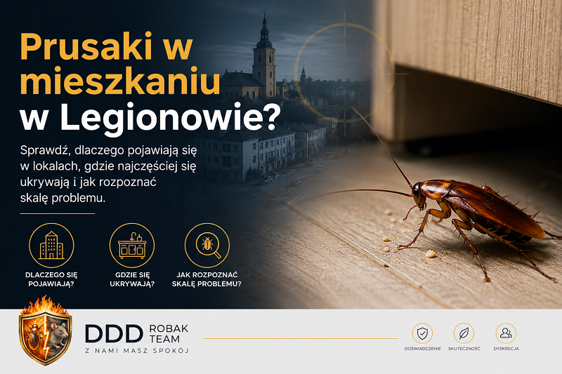 Prusaki w mieszkaniu Legionowo