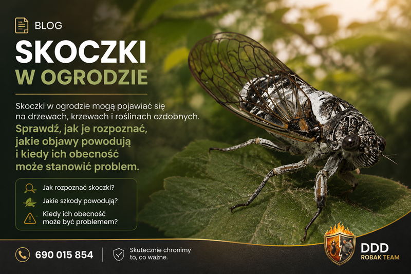 Skoczki w ogrodzie