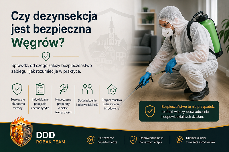 Czy dezynsekcja jest bezpieczna Węgrów