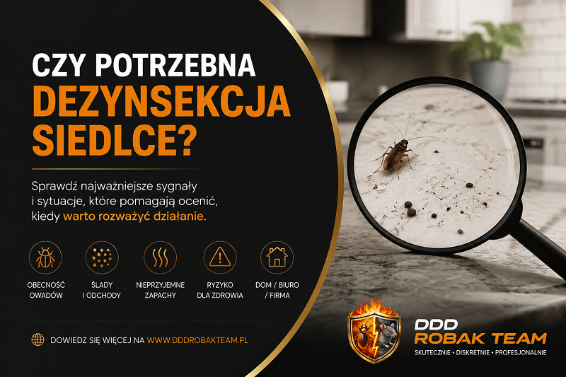 Czy potrzebna dezynsekcja Siedlce