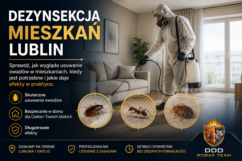 Dezynsekcja mieszkań Lublin