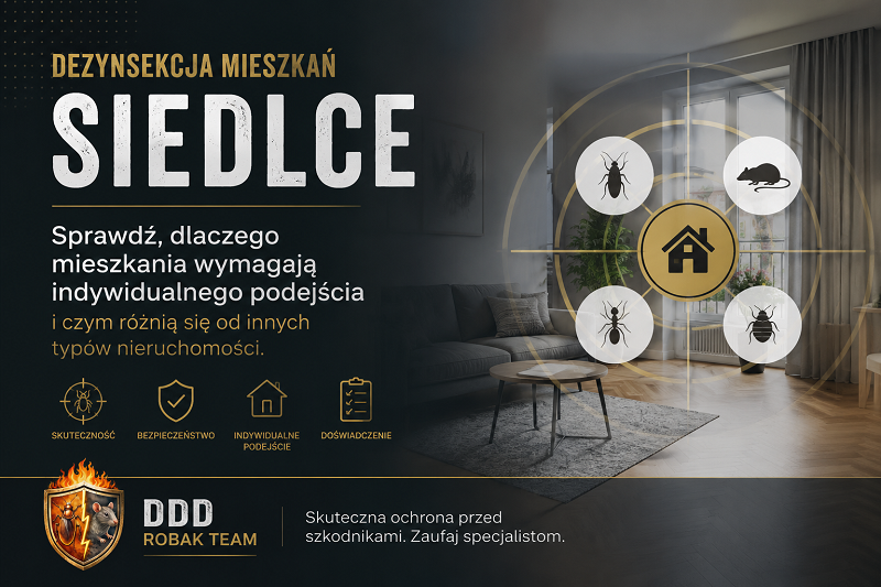 Dezynsekcja mieszkań Siedlce