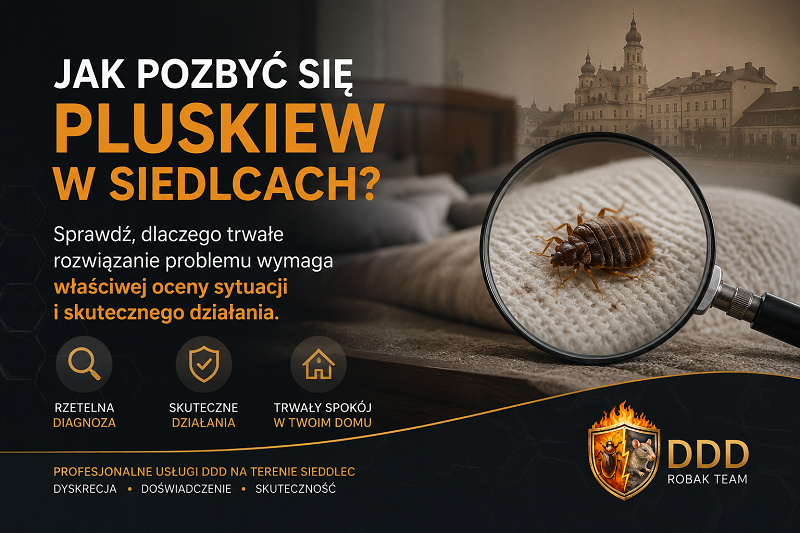 Jak pozbyć się pluskiew Siedlce