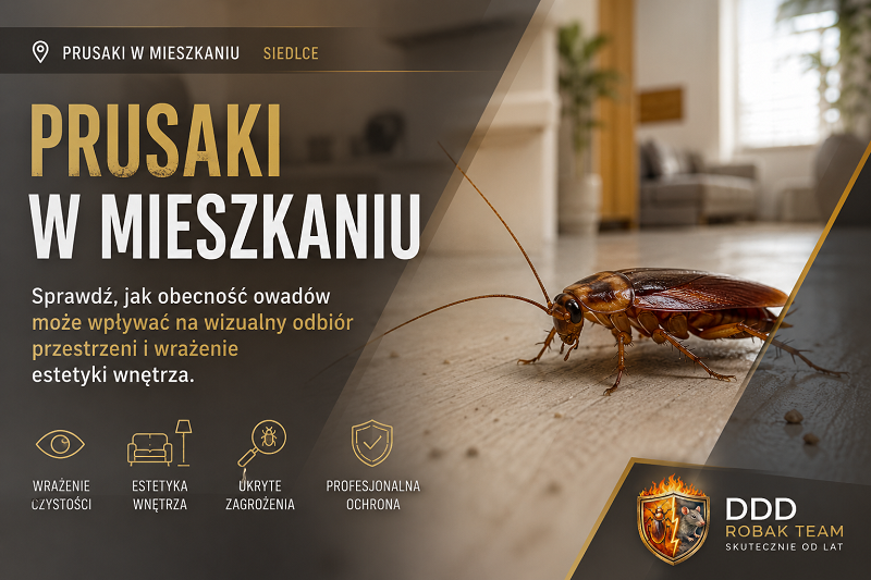 Prusaki w mieszkaniu Siedlce