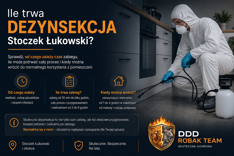 Ile trwa dezynsekcja Stoczek Łukowski