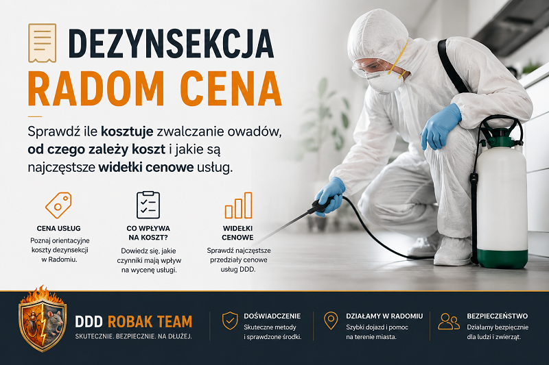 Dezynsekcja Radom cena